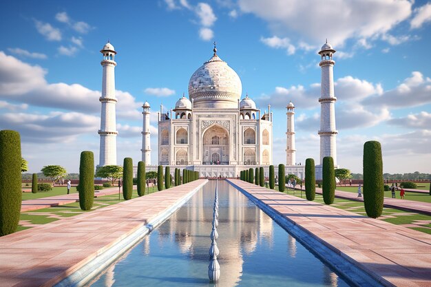 Wieczne piękno Taj Mahal w Indiach a sy 00732 00