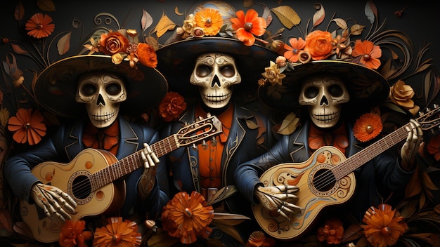Wieczne tradycje Dia de los Muertos Splendor