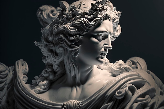 Wieczny cud Zapierające dech w piersiach piękno klasycznej marmurowej rzeźby arcydzieło artystycznej wdzięku i elegancji stworzone za pomocą technologii Generative AI
