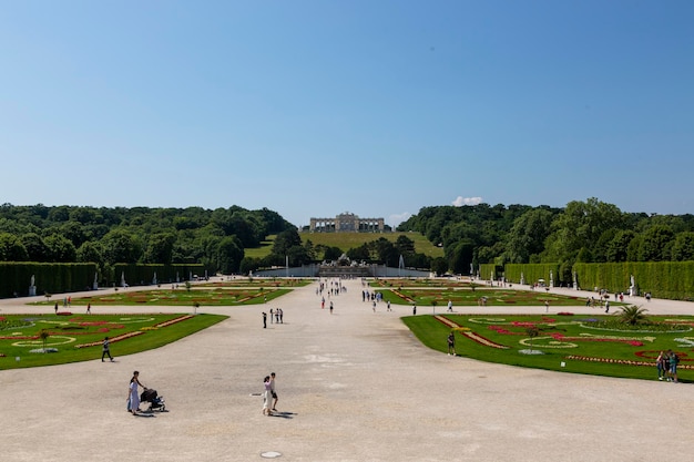 Zdjęcie wiedeń, 18 czerwca 2023 r. - park pałacu schönbrunn