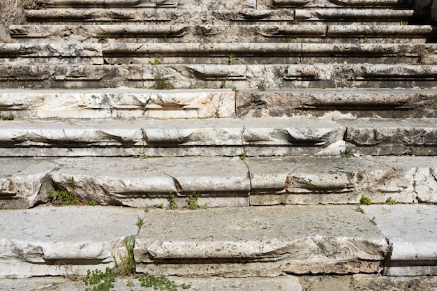 Wieku wyblakły starożytnych rzymskich schodów
