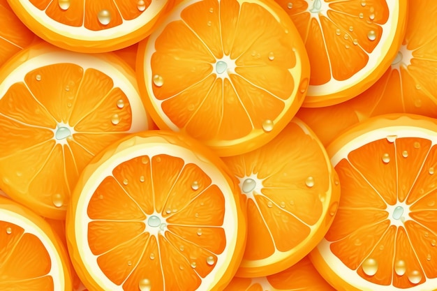 Wiele pomarańczy jest ułożonych w stos z jedną, na której jest woda.