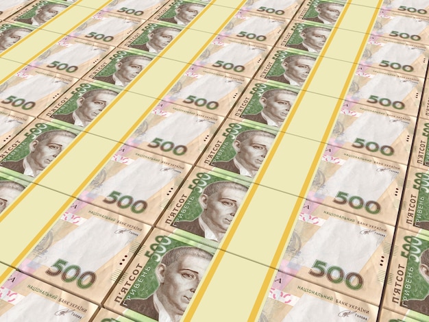 Wiele ukraińskich hrywna pieniędzy hrywna hrywna z banknotów