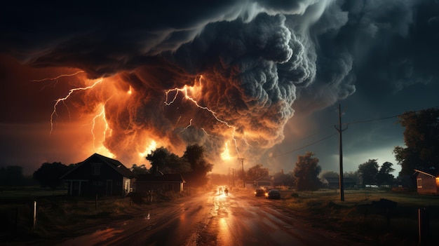 Wielka burza tornado, klęska żywiołowa