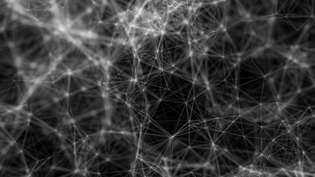 Wielokątne Abstrakcyjne Kształty Połączenie Sieciowe Koncepcja Big Data Szary Kolor