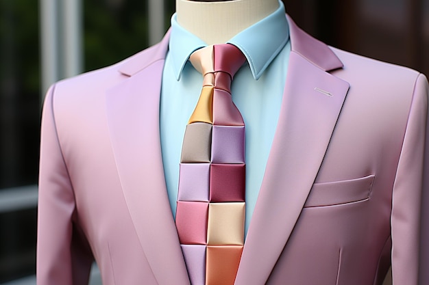 Wielokolorowy krawat gradientowy