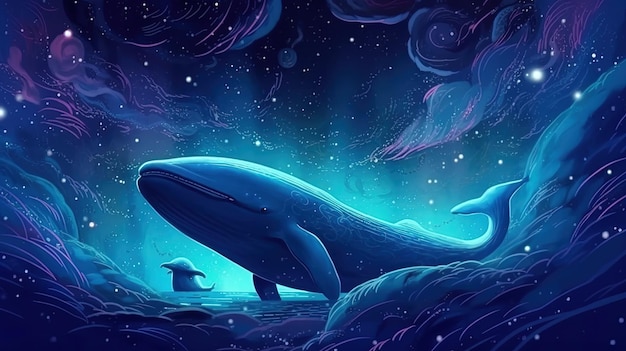 Wieloryb i mały wieloryb