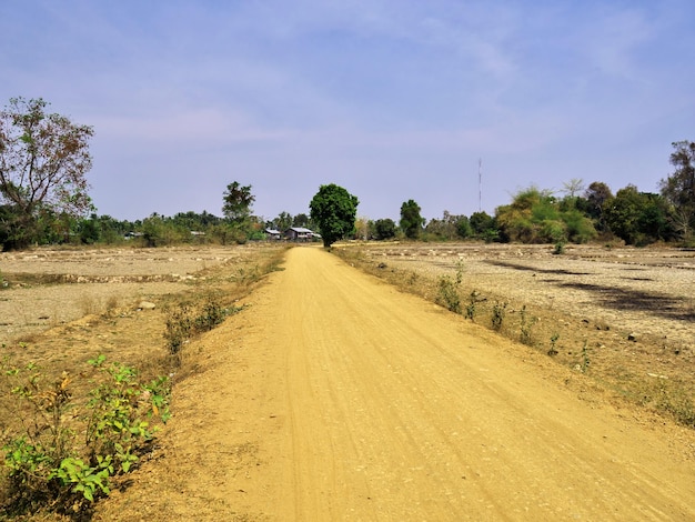 Wieś nad rzeką Mekong Champassak Laos