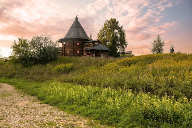 Wieś Svyatogorovo w dystrykcie Dmitrowski w obwodzie moskiewskim Rosja