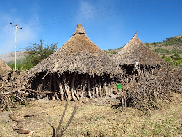 Wieś W Kraju Etiopii, Afryka