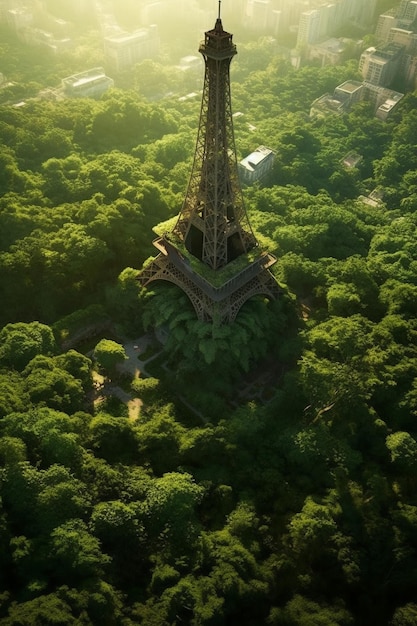 Wieża Eiffla jest symbolem Paryża.