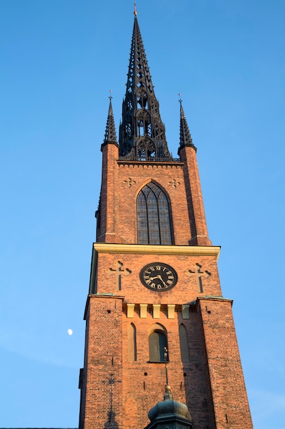 Wieża kościoła Riddarholmen w Sztokholmie, Szwecja