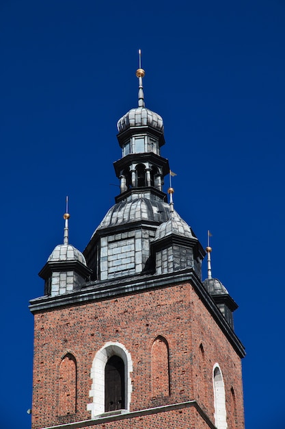 wieża kościoła w Krakowie