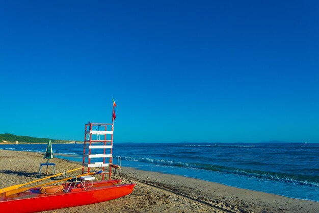 Wieża ratownika na plaży