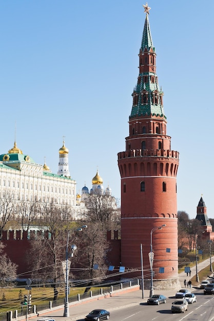 Wieża Vodovzvodnaya Kremla moskiewskiego