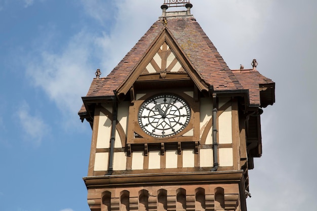 Wieża zegarowa w Ledbury, Herefordshire, Anglia, Wielka Brytania