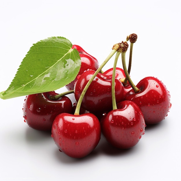 Wild Cherry z białym tłem wysokiej jakości