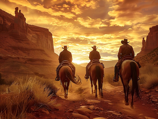 Zdjęcie wild west wallpaper z bitcoinem ustawiony w nierównej granicy l ilustracja crypto trading background