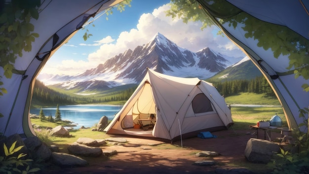 Wilderness Retreat Widok z namiotu na wspaniałość natury