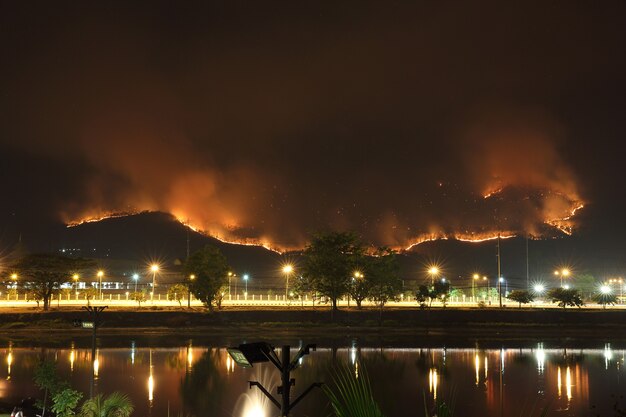 Wildfire z długim czasem otwarcia migawki