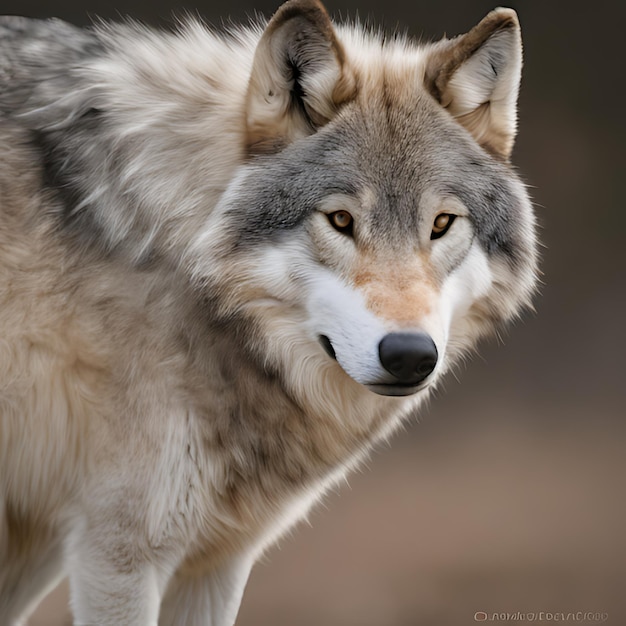 Wilk, który jest na polu z nazwą wilk na nim
