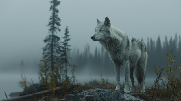 Zdjęcie wilk w dzikiej przyrodzie