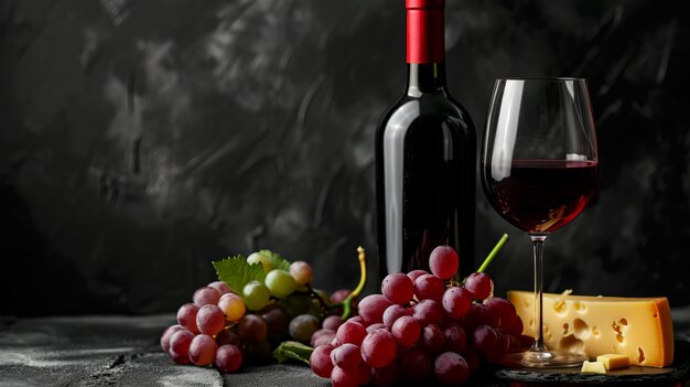 Wine Indulgence Urzekająca kompozycja sera z czerwonych winogron i elegancji