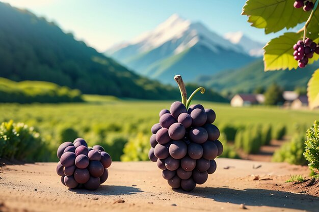 Winnica winorośl wino wino owoc tapeta tło piękna sceneria środowiska