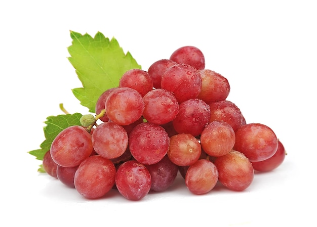 Zdjęcie winogrona z liśćmi