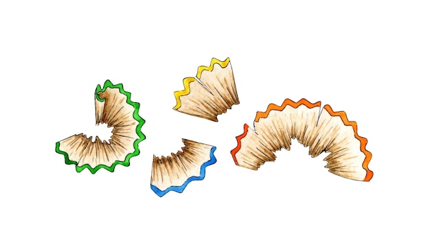 Wióry ołówkowe zestaw akwareli