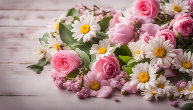 Zdjęcie wiosenna koncepcja z ładnymi kwiatami