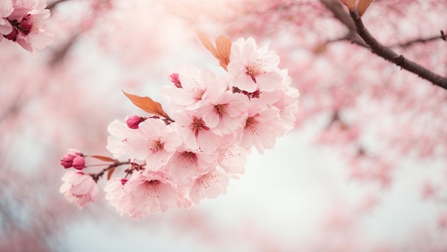 Zdjęcie wiosenny kwiat wiśni