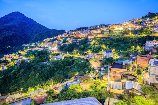 Wioska Jiufen górska wioska w Taipei, która słynie z herbaciarni w Taipei, Taiwa