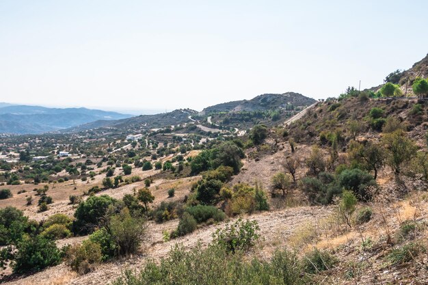 Wioska Kato Lefkara Góry Troodos Region Larnaca Cypr Północny natura