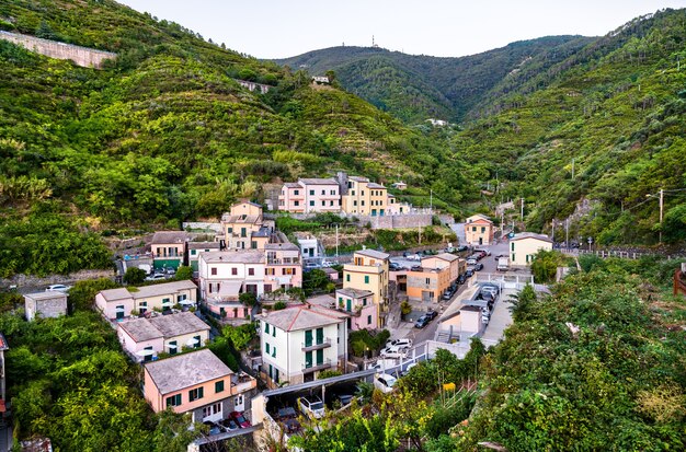 Wioska Riomaggiore W Cinque Terre Italy