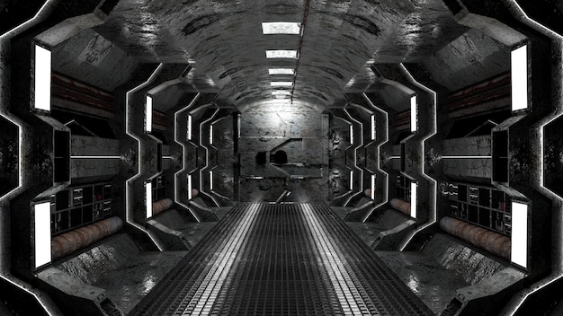 Wirtualne tło przyszłych tuneli stacji kosmicznej
