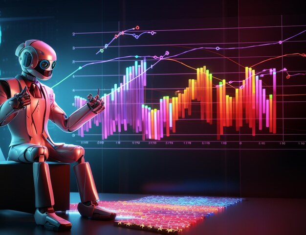 Wirtualny asystent 3D AI Chatbot pracujący na rzecz rozwoju biznesu i inwestycji w sztuczną inteligencję