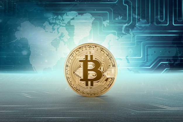Wirtualny Pieniądz Złoty Bitcoin