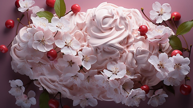 wiśnia_blossom_ice_cream_waffle_pink_flowers_floral
