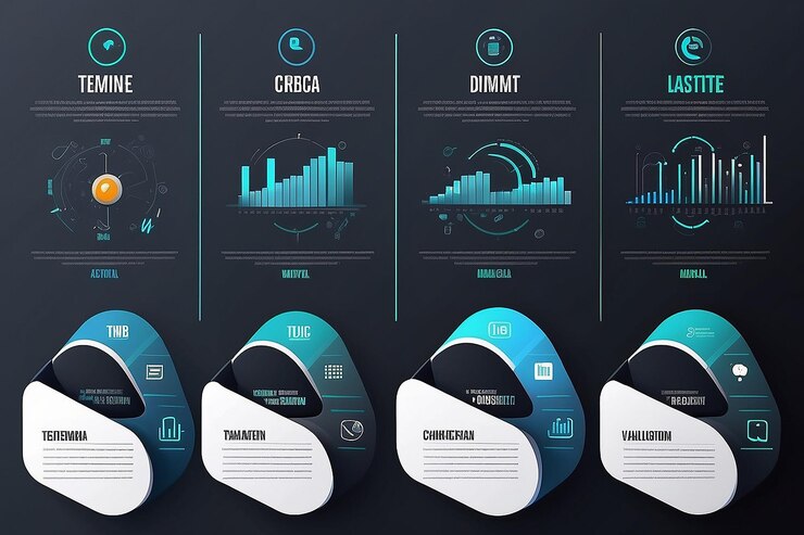 Zdjęcie wizualizacja danych biznesowych linia czasowa ikony infograficzne zaprojektowane dla abstrakcyjnego szablonu tła element milowy nowoczesny diagram technologii procesów cyfrowy wykres prezentacji danych marketingowych wektor