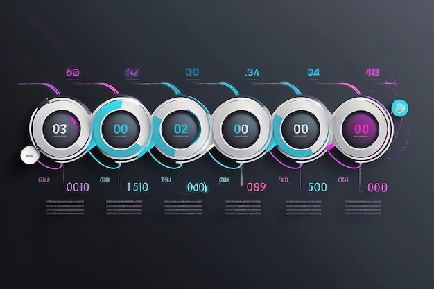 Zdjęcie wizualizacja danych biznesowych timeline ikony infograficzne zaprojektowane dla abstrakcyjnego szablonu tła element milowy nowoczesna technologia procesu diagramów