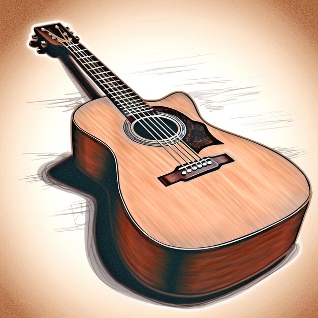 Zdjęcie wizualizacja gitary