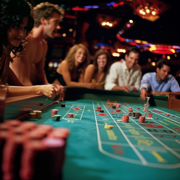 Zdjęcie wizualny album zdjęciowy kasyna pełen gier hazardowych i rozrywkowych działań gier