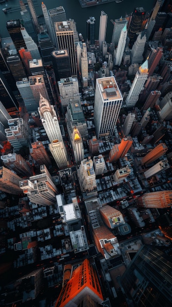 Wizualny album zdjęciowy krajobrazu miasta pełen miejskich wibracji zebranych z całego świata
