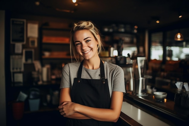 Właścicielka firmy Coffee Maven Generacyjna sztuczna inteligencja