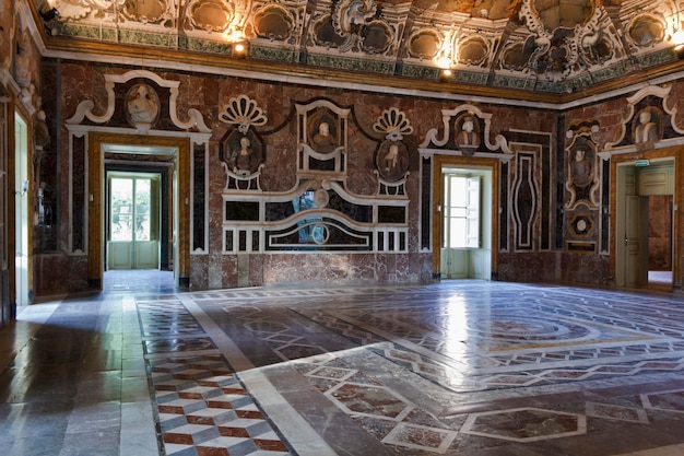 Włochy Sycylia Bagheria Palermo Villa Palagonia 1715 aC sala luster