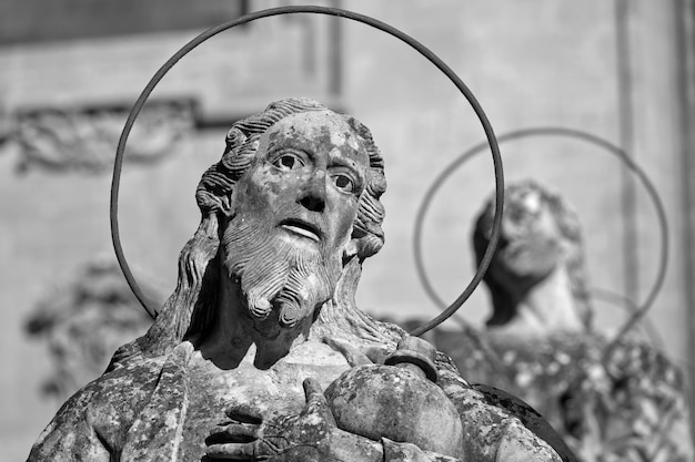 Włochy Sycylia Modica Prowincja Ragusa Katedra św. Piotra barokowa fasada i rzeźby religijne XVIII wiek n.e.