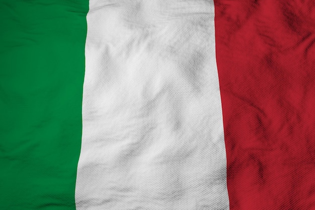 Włoska flaga w renderowaniu 3D