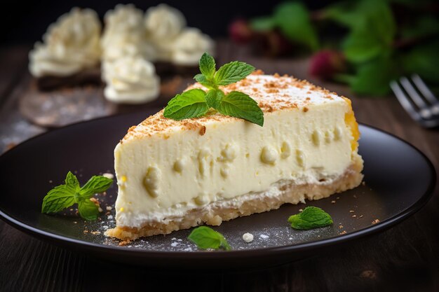 Włoski kremowy ser i ricotta cheesecake Włoski deser