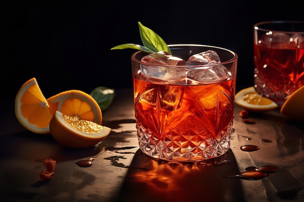 Włoski napój koktajlowy Negroni